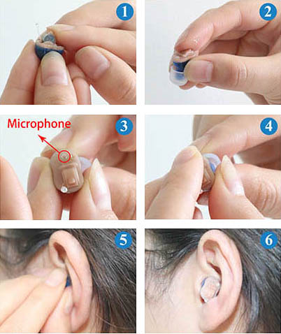 CIC hearing aid wearing tips