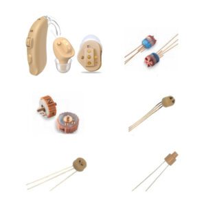 Main parts of VC, Trimmer, Button Switch and Litz wire