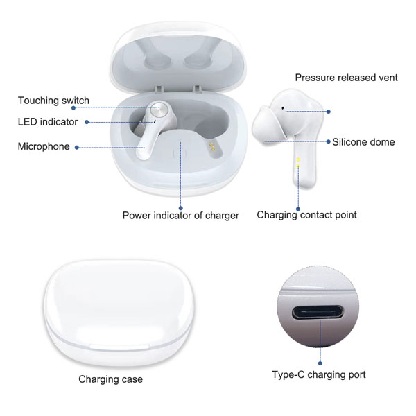 rechargeable hearing aid h006