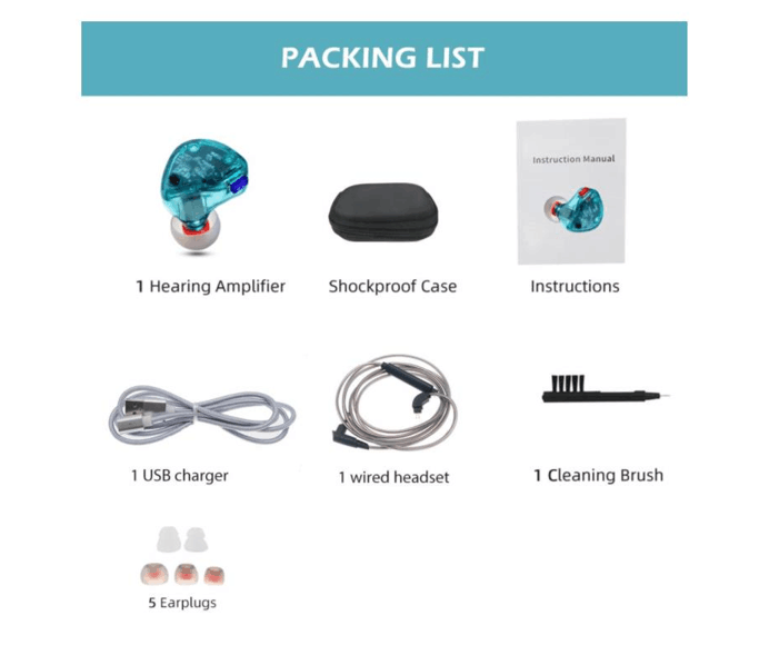 ITE hearing Aids SM61 Packing List