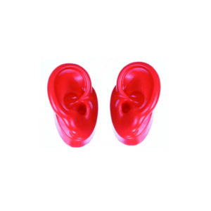 Hearing Aid Red Silicone Ear Model 